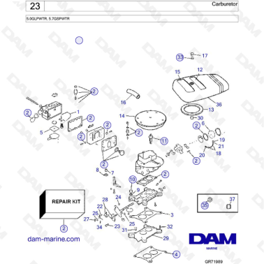 Volvo Penta 5.7L GS -...