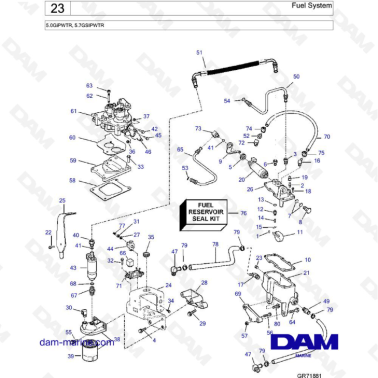 Volvo Penta 5.7L GS -...