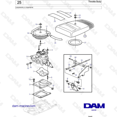 Volvo Penta 5.7L GS - Throttle Body