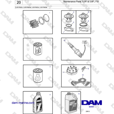 Volvo Penta 5.0L FI -...