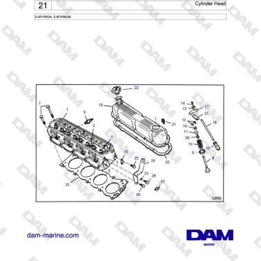 Volvo Penta 5.0L FI -...