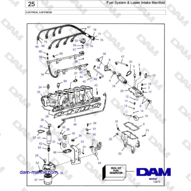 Volvo Penta 5.0L FI - Fuel...