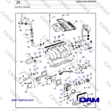 Volvo Penta 5.0L FI -...