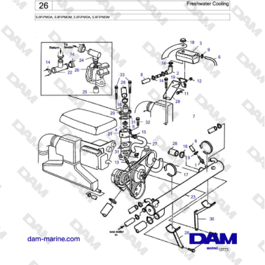 Volvo Penta 5.0L FI -...