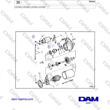 Volvo Penta 5.0L FI - Starter
