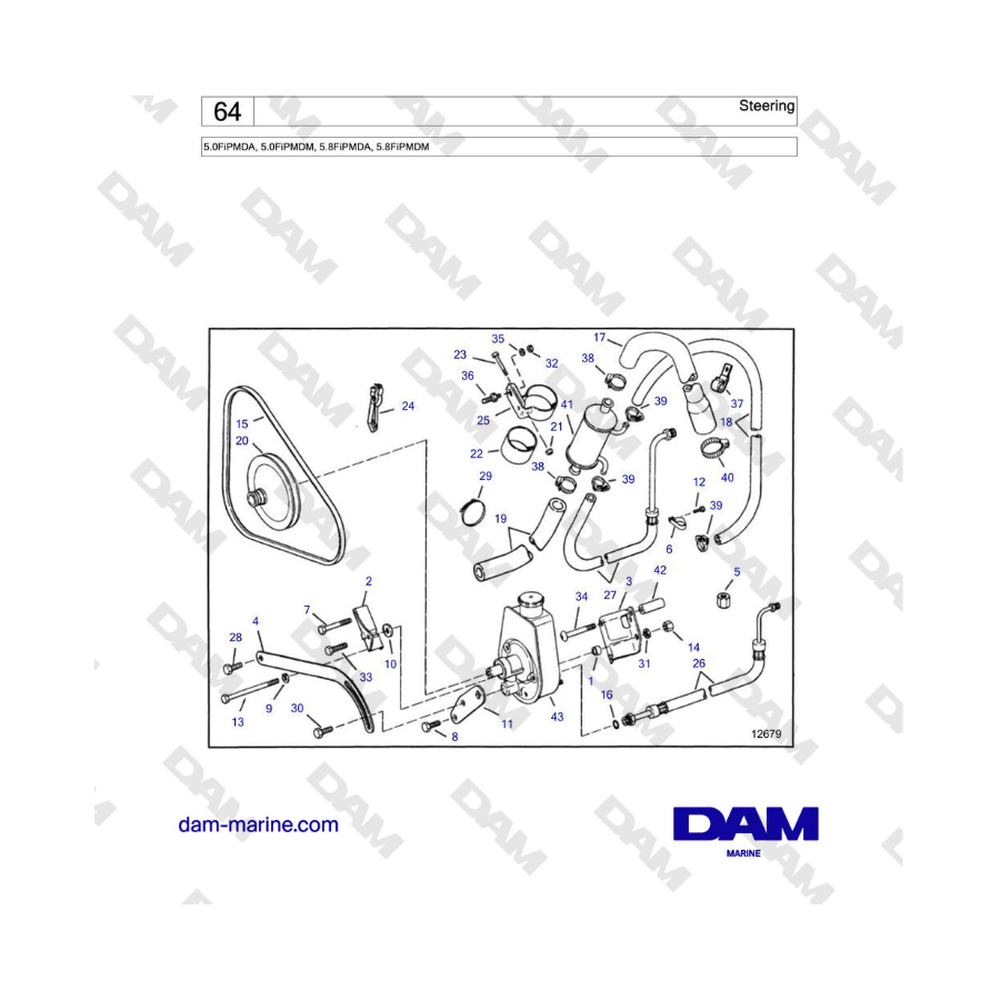 Volvo Penta 5.0L FI - Steering