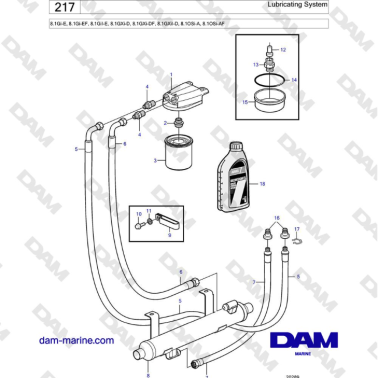 Volvo Penta 8.1L OSI - Lubricating System