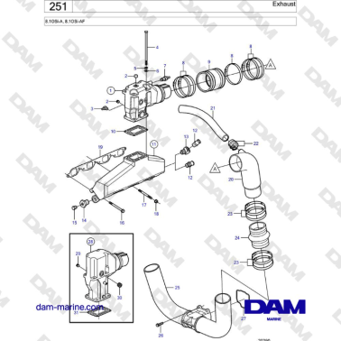 Volvo Penta 8.1L OSI - Escape