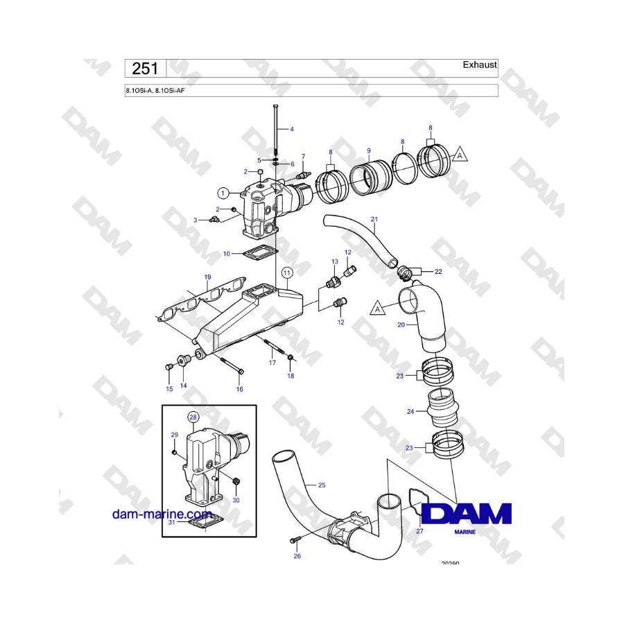 Volvo Penta 8.1L OSI - Escape