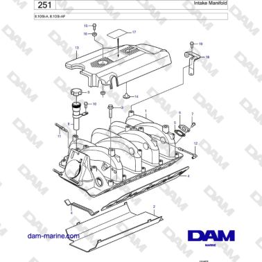 Volvo Penta 8.1L OSI - Intake Manifold