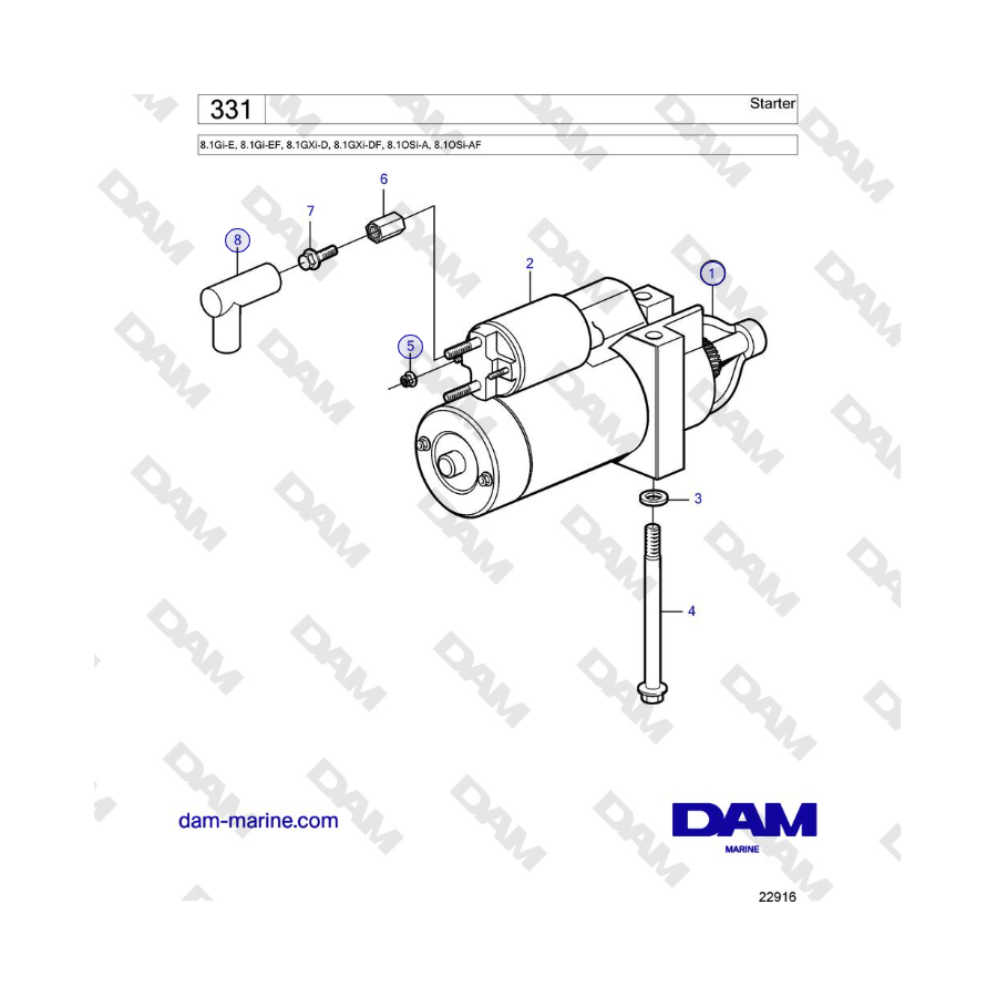 Volvo Penta 8.1L OSI - Arranque 