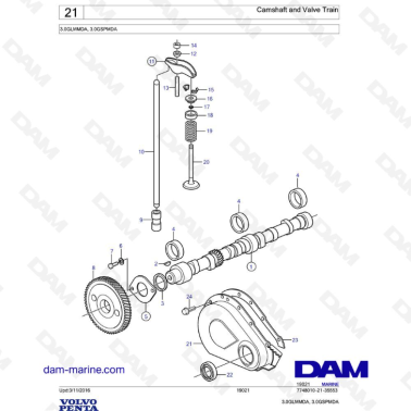 Volvo Penta 3.0L GL - Árbol...