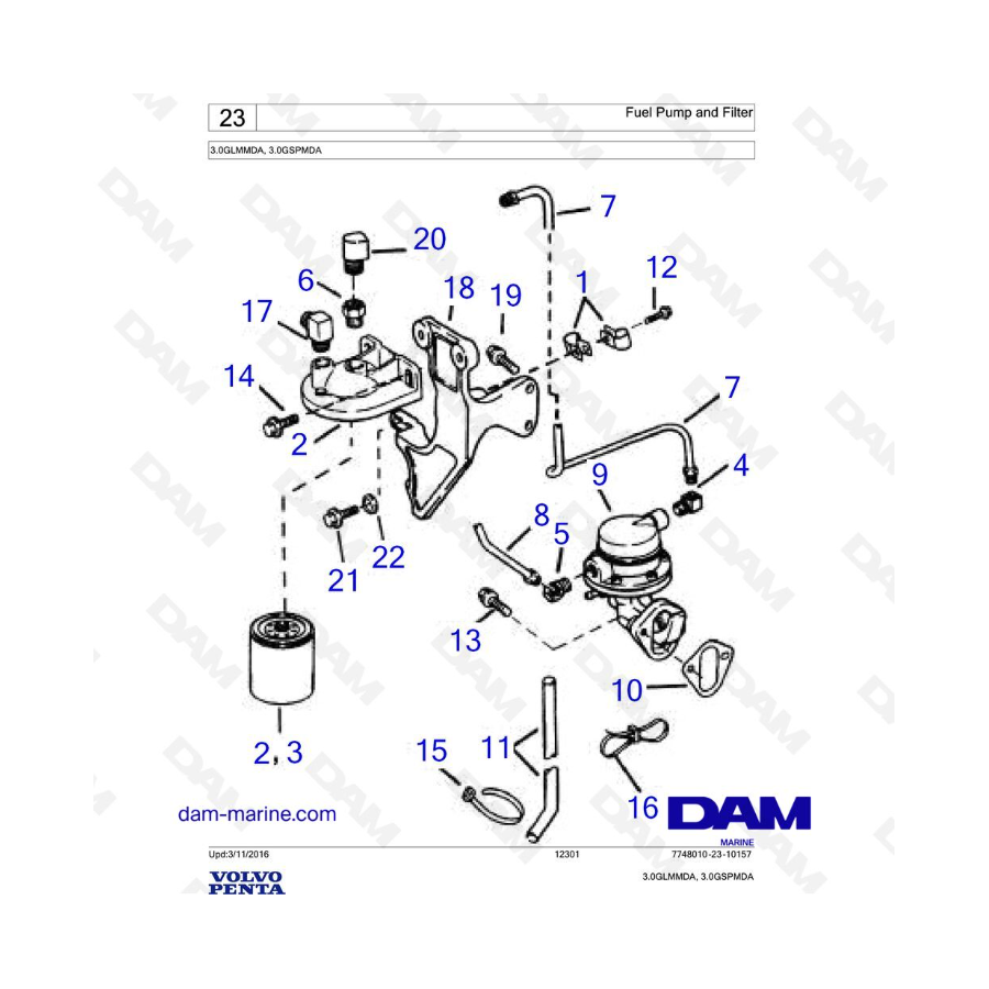 JEENDA Oil Pressure Sensor Sender Switch 3852215 Compatible With Volvo