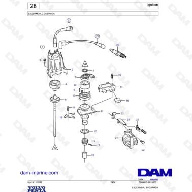 Volvo Penta 3.0L GL - Ignition