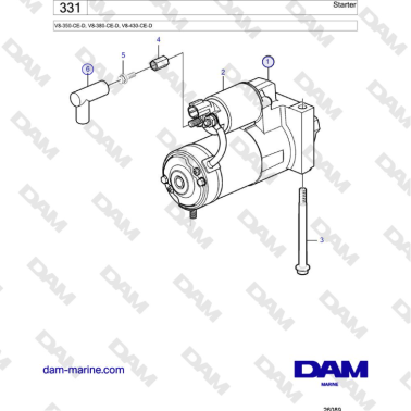 Volvo Penta V8-430 - Arranque 