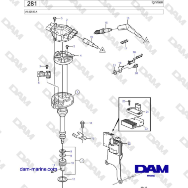 Volvo Penta V6-225 - Encendido