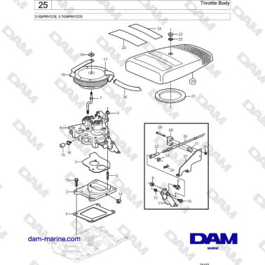Volvo Penta 5.7L GSI - Throttle Body