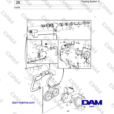 Volvo Penta AQ200B - Cooling System: A