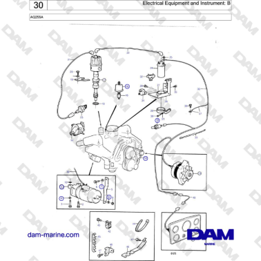 Volvo Penta AQ255A - Electrical Equipment and Instrument: B