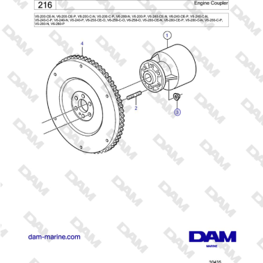 Volvo Penta V6-250 -...