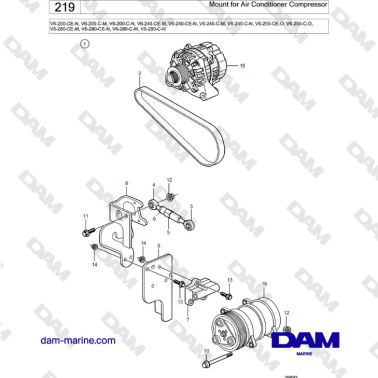 Volvo Penta V6-250 -...