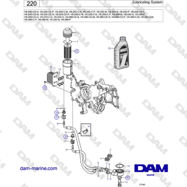 Volvo Penta V6-250 -...