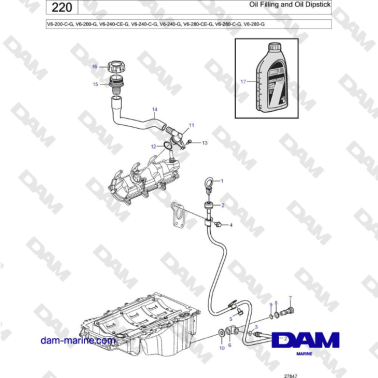 Volvo Penta V6-250 -...