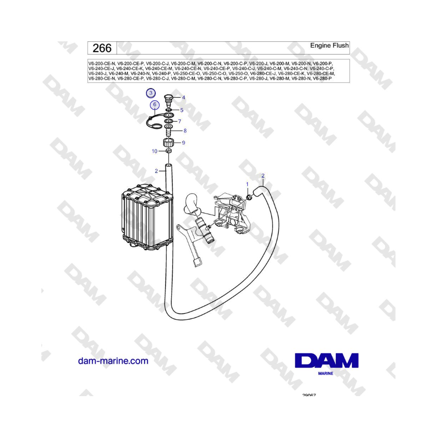 Volvo Penta V6-250 - Engine Flush