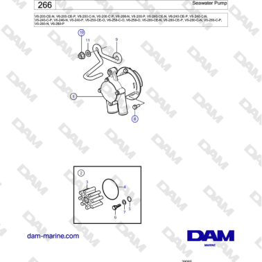 Volvo Penta V6-250 - Seawater Pump