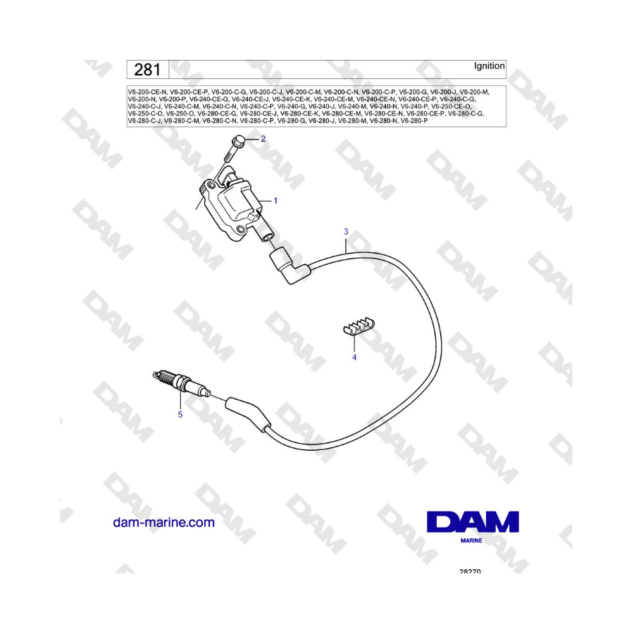 Volvo Penta V6-250 - Encendido
