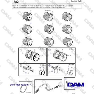 Volvo Penta V6-250 -...