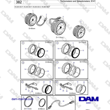 Volvo Penta V6-250 -...