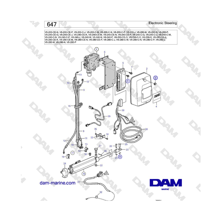 Volvo Penta V6-250 - Electronic Steering