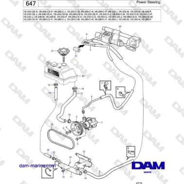 Volvo Penta V6-250 - Power Steering