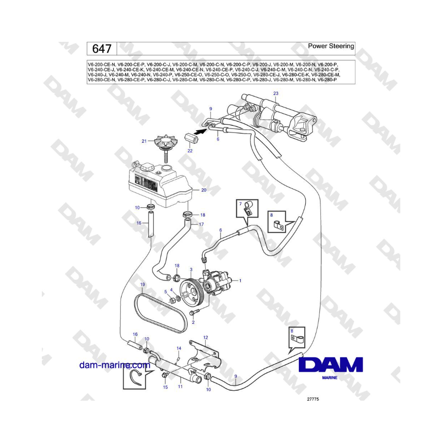 Volvo Penta V6-250 - Power Steering Volvo Penta V6-250 - Power Steering