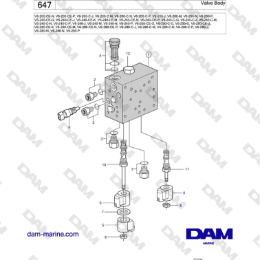 Volvo Penta V6-250 - Cuerpo...