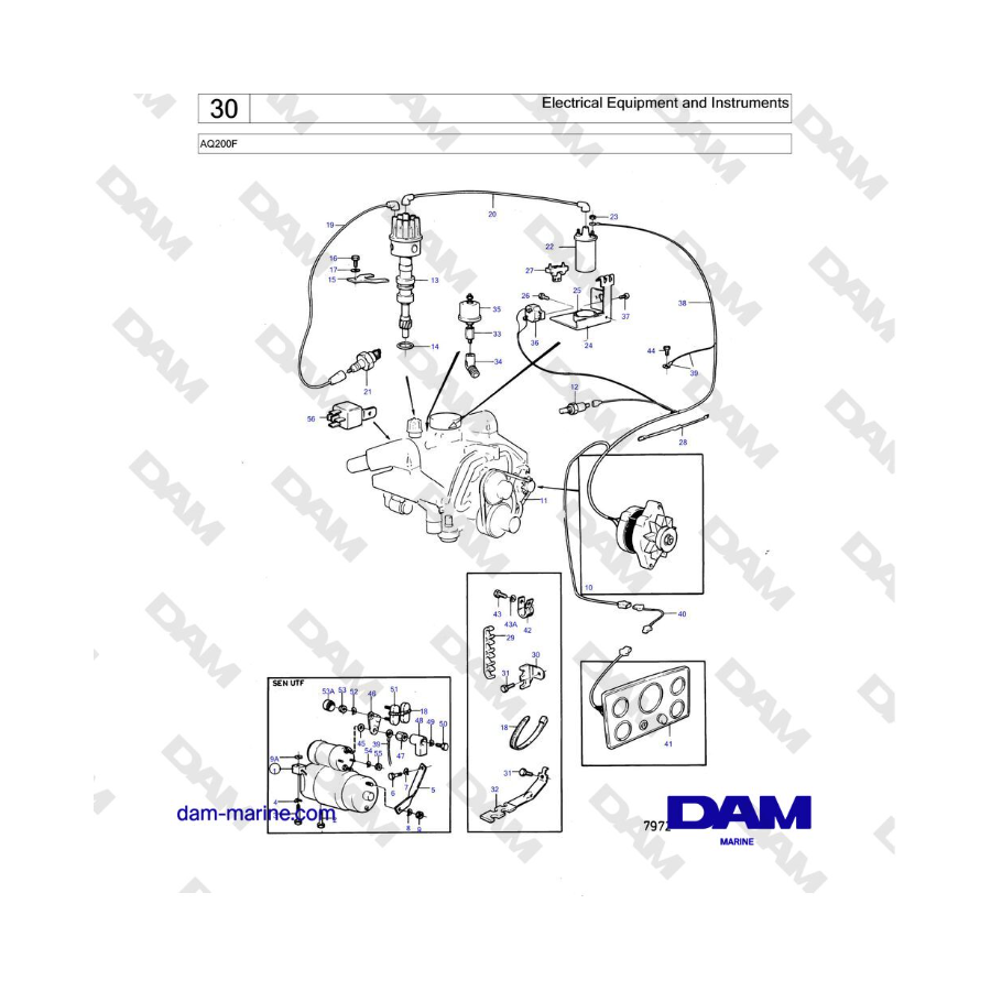 Volvo Penta AQ200F - Electrical Equipment and Instruments