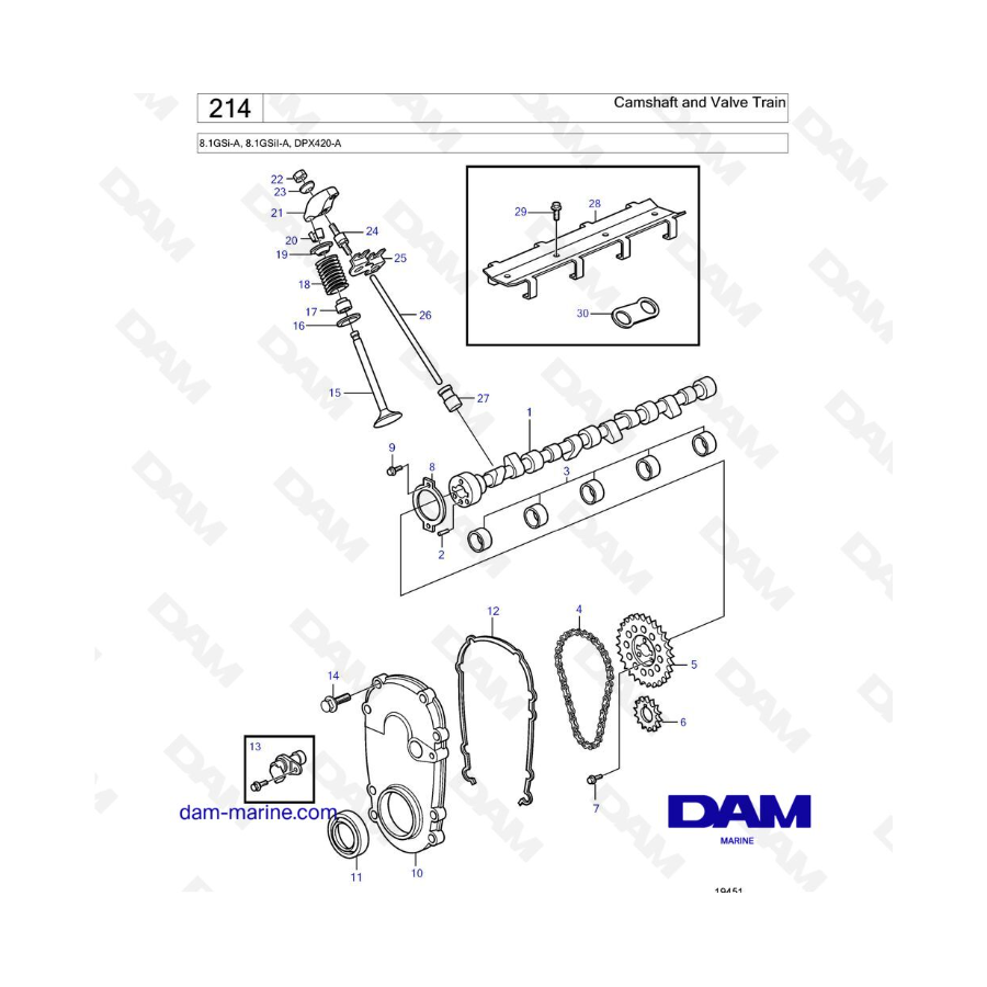 Volvo Penta 8.1L GSI - Camshaft and Valve Train Volvo Penta 8.1L GSI - Camshaft and Valve Train