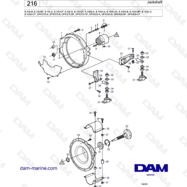 Volvo Penta 8.1L GSI - Jackshaft