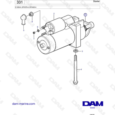 Volvo Penta 8.1L GSI - Starter