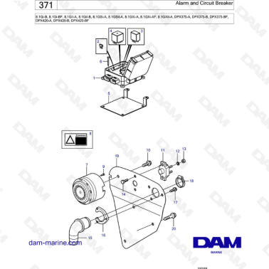 Volvo Penta 8.1L GSI - Alarm and Circuit Breaker