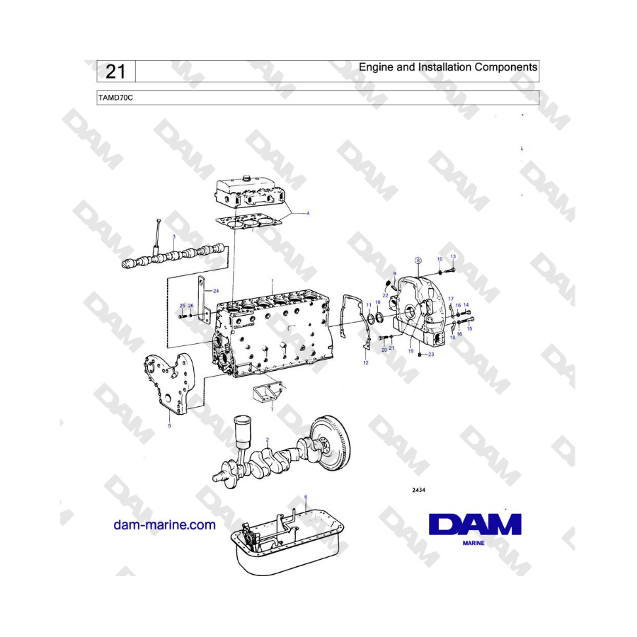 Volvo Penta TAMD70 - Engine and Installation Components