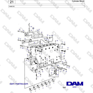 Volvo Penta TAMD70 - Cylinder Block