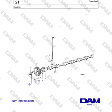 Volvo Penta TAMD70 - Camshaft