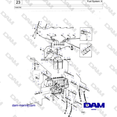 Volvo Penta TAMD70 - Fuel System: A