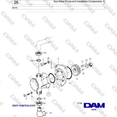 Volvo Penta MD70 - Bomba de...