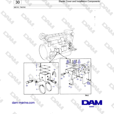 Volvo Penta TMD70 - Tapa...