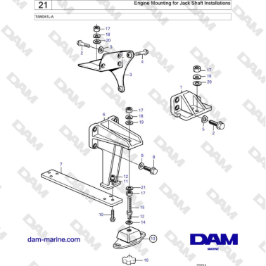 Volvo Penta TAMD41L-A - Engine Mounting