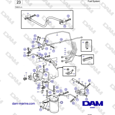 Volvo Penta TMD31L-A - Fuel System