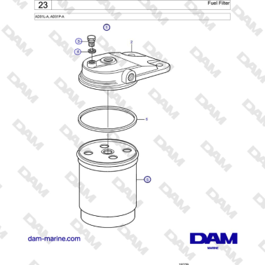 Volvo Penta AD31L-A, AD31P-A - Fuel Filter
